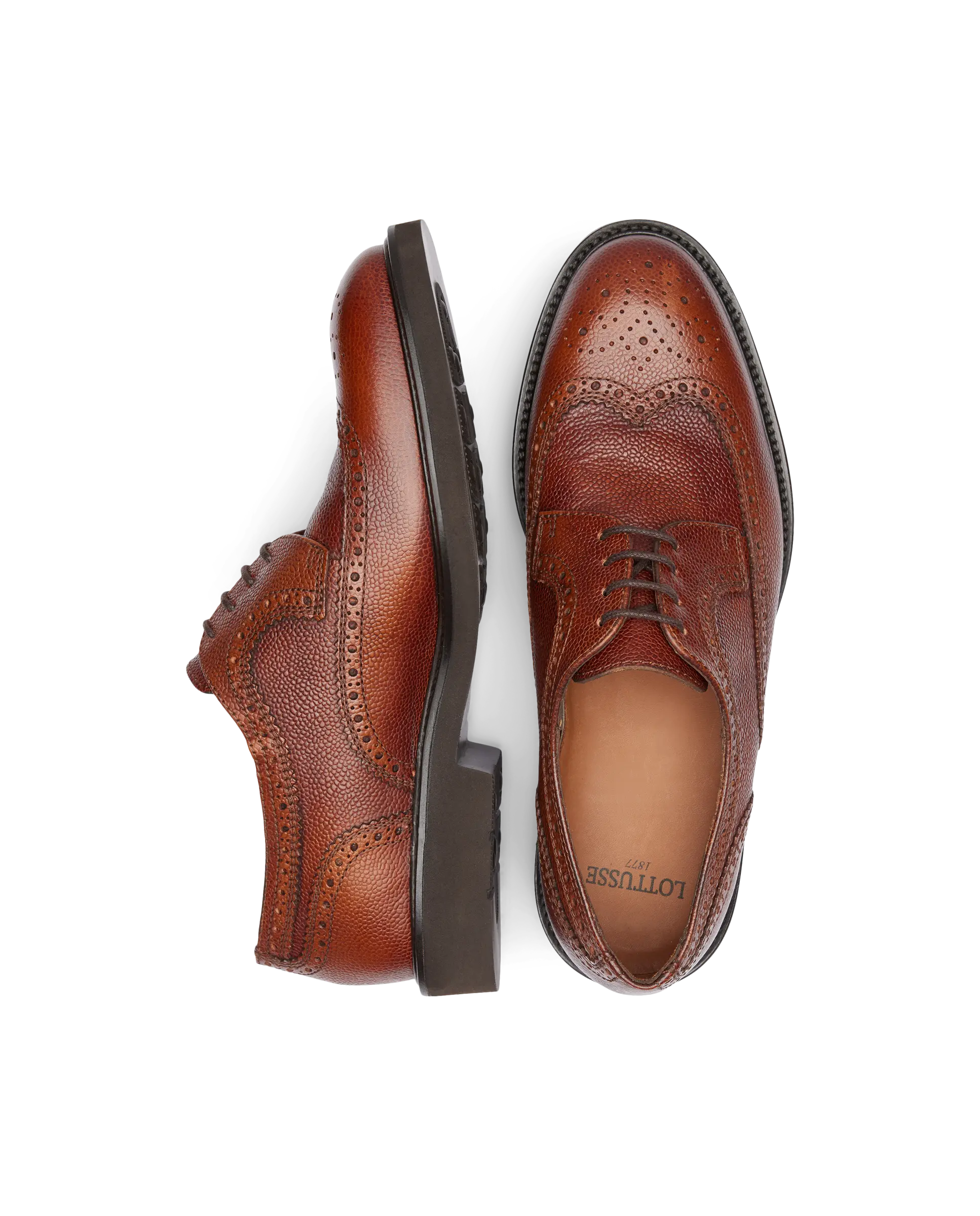 LOTTUSSE Zapatos de vestir de Hombre L6724 MARRON