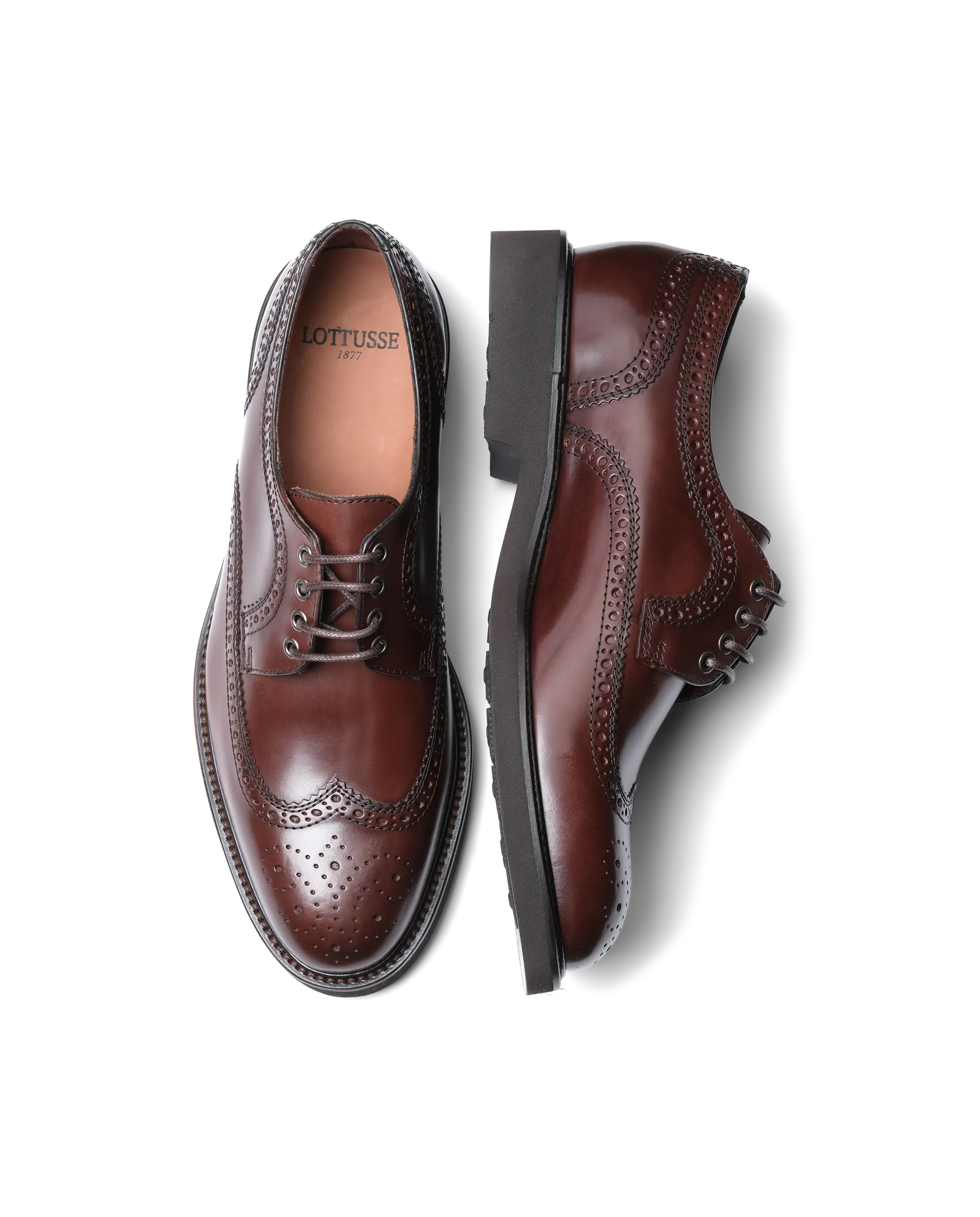 LOTTUSSE Zapatos de vestir de Hombre L6724 MARRON