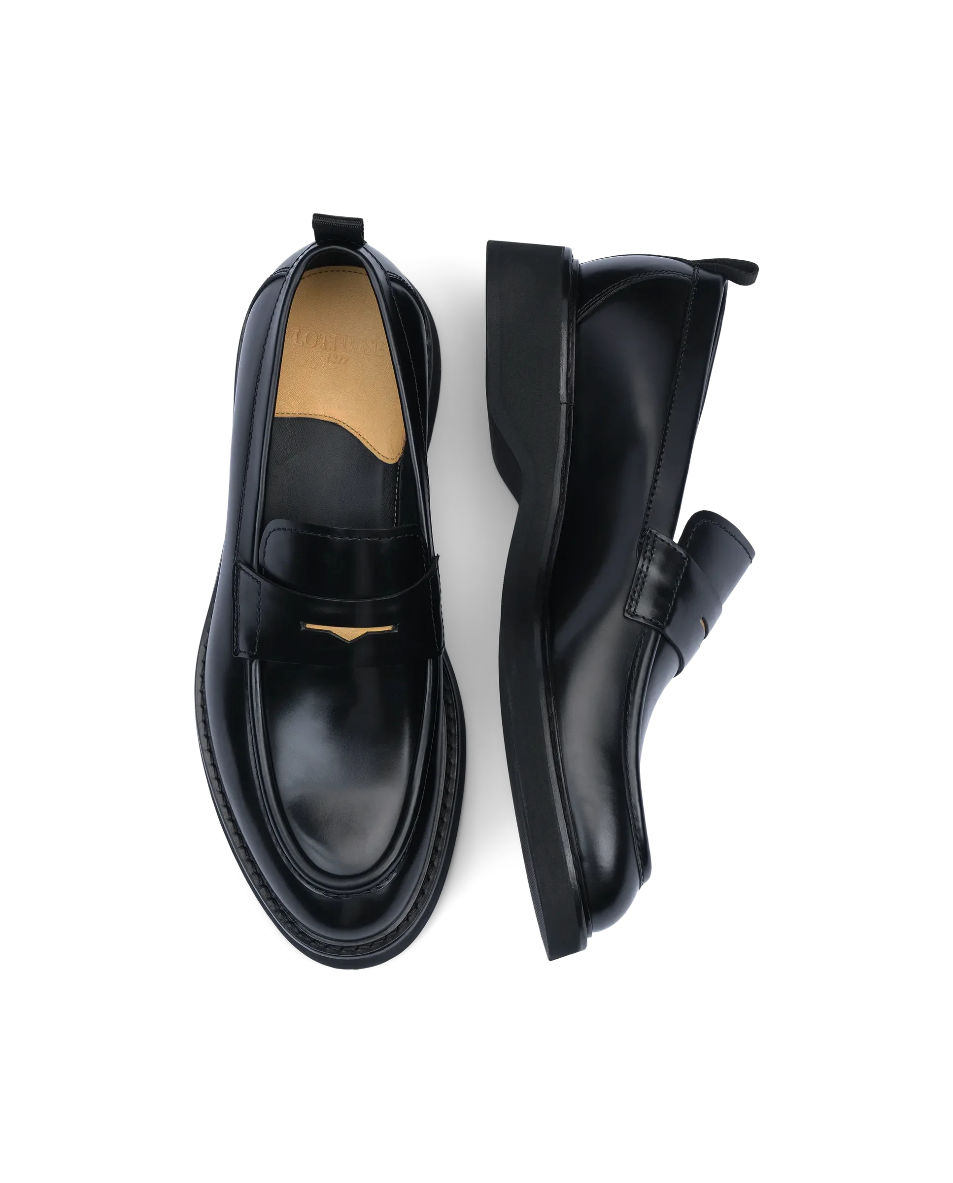  Lottusse L6974 - Mocasines para hombre, color negro ébano  negro, negro : Ropa, Zapatos y Joyería