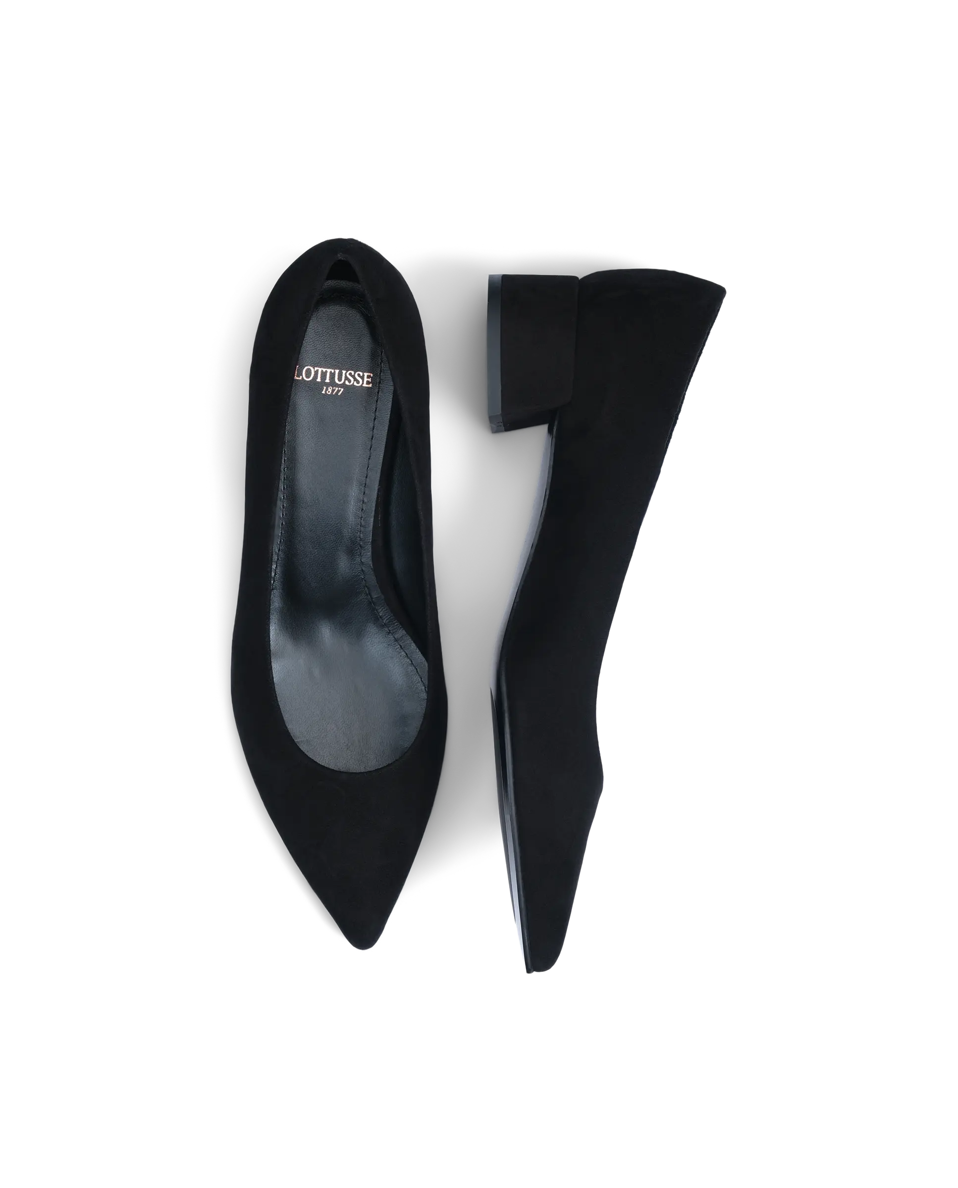 Lira Black Leather Women's Pump - İLVİ