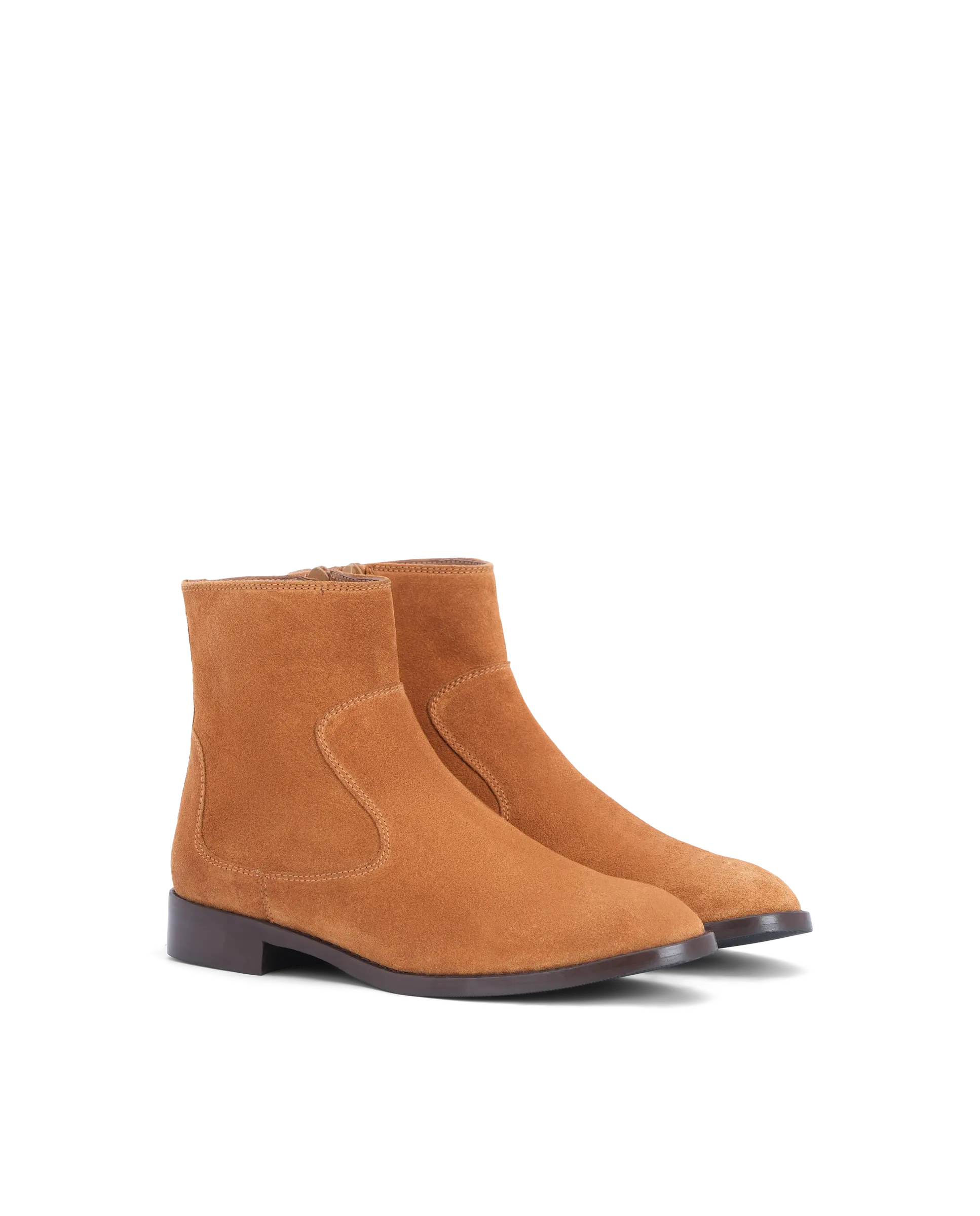 Women's short suede on sale boots